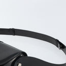Salvatore Ferragamo Shoulder Bag Patent leather Black Silver Auth BA10238-8
