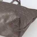 GUCCI GG Implementation Tote Bag Gray Silver 231120 Auth BA10239-10