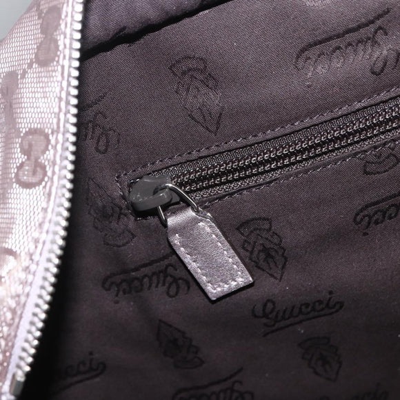 GUCCI GG Implementation Tote Bag Gray Silver 231120 Auth BA10239