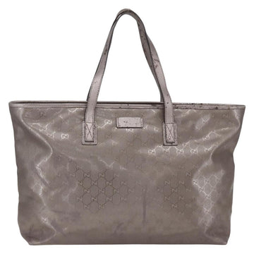 GUCCI GG Implementation Tote Bag Gray Silver 231120 Auth BA10239 - 0