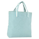 GUCCI Tote Bag Canvas Light Blue 123439 Auth BA10240-1