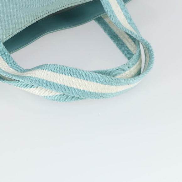 GUCCI Tote Bag Canvas Light Blue 123439 Auth BA10240