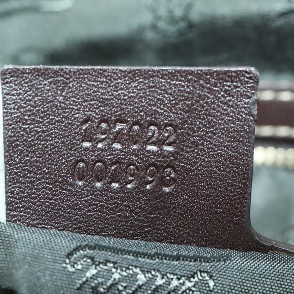 GUCCI GG Crystal Tote Bag Coated Canvas Beige Gold 197022 Auth BA10241