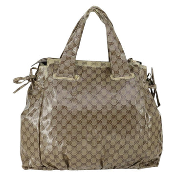 GUCCI GG Crystal Tote Bag Coated Canvas Beige Gold 197022 Auth BA10241 - 0