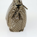 GUCCI GG Crystal Tote Bag Coated Canvas Beige Gold 197022 Auth BA10241-4