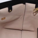 Chloe Tote Bag Leather Navy Gold Auth BA10243-19