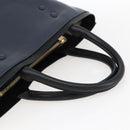 Chloe Tote Bag Leather Navy Gold Auth BA10243-7