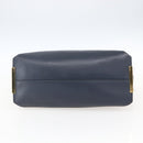 Chloe Tote Bag Leather Navy Gold Auth BA10243-5