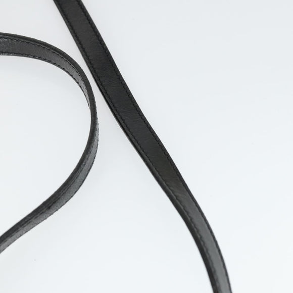 Chloe Victoria Hand Bag Leather 2way Black Gold Auth BA10246