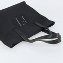 FENDI Hand Bag Nylon Black Silver Auth BA10247-6