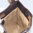Salvatore Ferragamo Shoulder Bag Canvas Beige Silver Auth BA10248-18