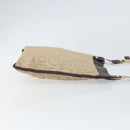 Salvatore Ferragamo Shoulder Bag Canvas Beige Silver Auth BA10248-4