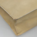 GUCCI Hand Bag Leather Beige Gold Auth BA1025-14