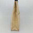 GUCCI Hand Bag Leather Beige Gold Auth BA1025-3