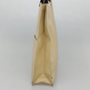 GUCCI Hand Bag Leather Beige Gold Auth BA1025-4