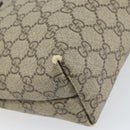 GUCCI GG Supreme Tote Bag PVC Beige 211138 Auth BA10250-13