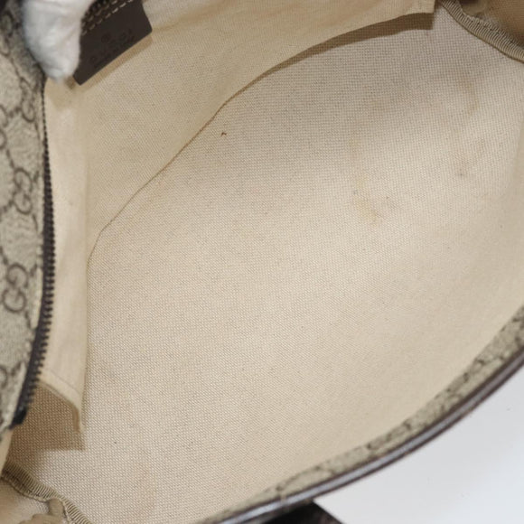 GUCCI GG Supreme Tote Bag PVC Beige 211138 Auth BA10250