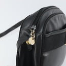 Salvatore Ferragamo Vala Shoulder Bag Leather Black Gold Auth BA10252-10