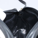 Salvatore Ferragamo Vala Shoulder Bag Leather Black Gold Auth BA10252-18