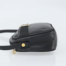 Salvatore Ferragamo Vala Shoulder Bag Leather Black Gold Auth BA10252-4