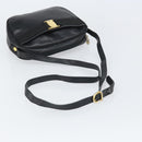 Salvatore Ferragamo Vala Shoulder Bag Leather Black Gold Auth BA10252-7