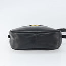 Salvatore Ferragamo Vala Shoulder Bag Leather Black Gold Auth BA10252-5
