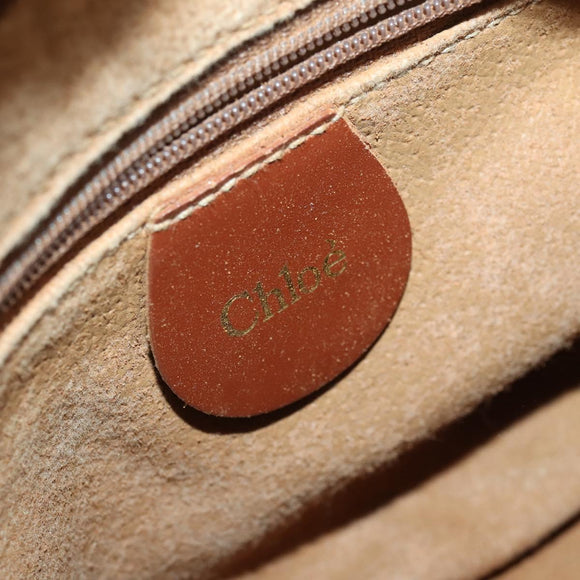 Chloe Umhängetasche PVC Canvas Beige Gold Original BA10255