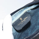 GUCCI GG Supreme Sherry Line Clutch Bag PVC Navy Gold 010 378 Auth BA10258-13