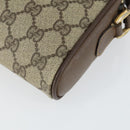 GUCCI GG Supreme Web Sherry Line Bag PVC Beige Red 001 58 6594 Auth BA10260-15