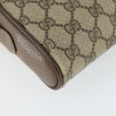 GUCCI GG Supreme Web Sherry Line Bag PVC Beige Red 001 58 6594 Auth BA10260-16