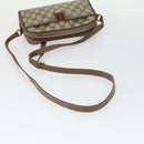 GUCCI GG Supreme Web Sherry Line Bag PVC Beige Red 001 58 6594 Auth BA10260-7