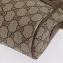 GUCCI GG Supreme Web Sherry Line Bag PVC Beige Red 68 02 005 Auth BA10261-11