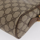 GUCCI GG Supreme Web Sherry Line Bag PVC Beige Red 68 02 005 Auth BA10261-13
