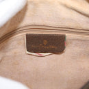 GUCCI GG Supreme Web Sherry Line Bag PVC Beige Red 68 02 005 Auth BA10261-18