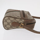 GUCCI GG Supreme Web Sherry Line Bag PVC Beige Red 68 02 005 Auth BA10261-4