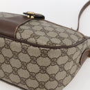 GUCCI GG Supreme Web Sherry Line Bag PVC Beige Red 89 02 032 Auth BA10262-14