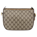 GUCCI GG Supreme Web Sherry Line Bag PVC Beige Red 89 02 032 Auth BA10262-2