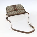 GUCCI GG Supreme Web Sherry Line Bag PVC Beige Red 89 02 032 Auth BA10262-7