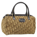 Christian Dior Trotter Canvas Hand Bag Beige Auth BA10263-1