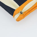 BVLGARI Hand Bag Canvas Navy Auth BA10265-17