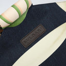 BVLGARI Hand Bag Canvas Navy Auth BA10265-9