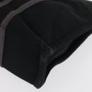 HERMES Fourre Tout PM Hand Bag Canvas Black Silver Auth BA10266-14