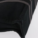 HERMES Fourre Tout PM Hand Bag Canvas Black Silver Auth BA10266-15