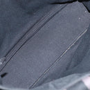 HERMES Fourre Tout PM Hand Bag Canvas Black Silver Auth BA10266-10
