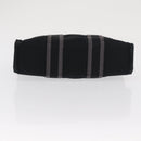 HERMES Fourre Tout PM Hand Bag Canvas Black Silver Auth BA10266-5