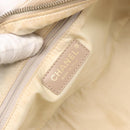 CHANEL New Travel line Hand Bag Nylon Beige Gold CC Auth BA10267-15