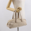 CHANEL New Travel line Hand Bag Nylon Beige Gold CC Auth BA10267-22