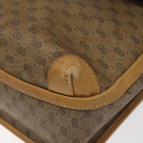 GUCCI GG Supreme Shoulder Bag PVC Beige Gold 001 261 0688 Auth BA1027