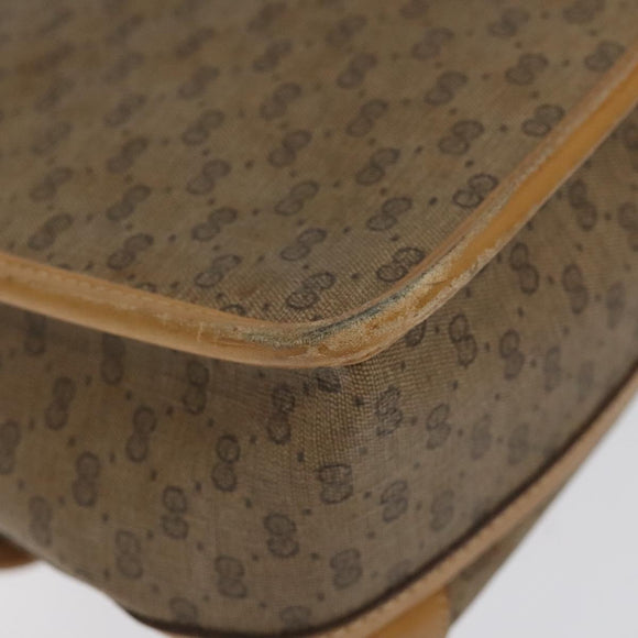 GUCCI GG Supreme Shoulder Bag PVC Beige Gold 001 261 0688 Auth BA1027