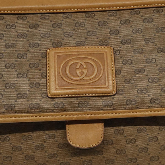 GUCCI GG Supreme Shoulder Bag PVC Beige Gold 001 261 0688 Auth BA1027